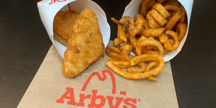 Arby's Potato Cakes and Curly Fries