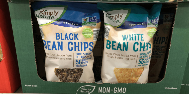 Black Bean and White Bean Chips