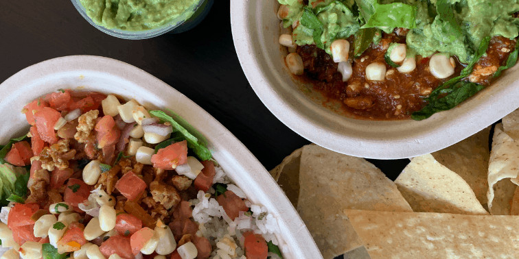 Chipotle Vegan Bowls and Chips