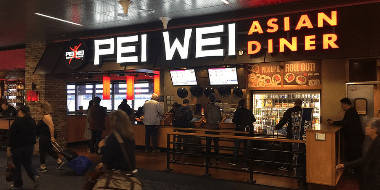 Pei Wei Asian Diner inside McCarron Airport