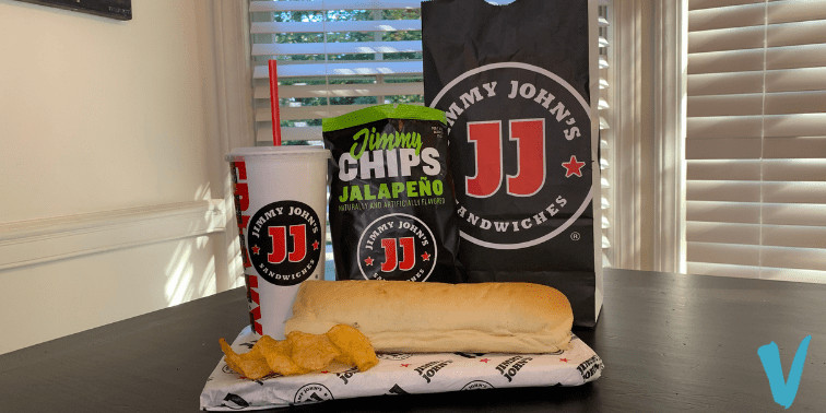 Jimmy Johns Veggie Sub with Chips