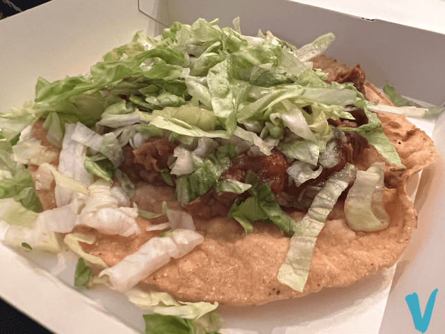 Del Taco Vegan Crunchtada Tostada