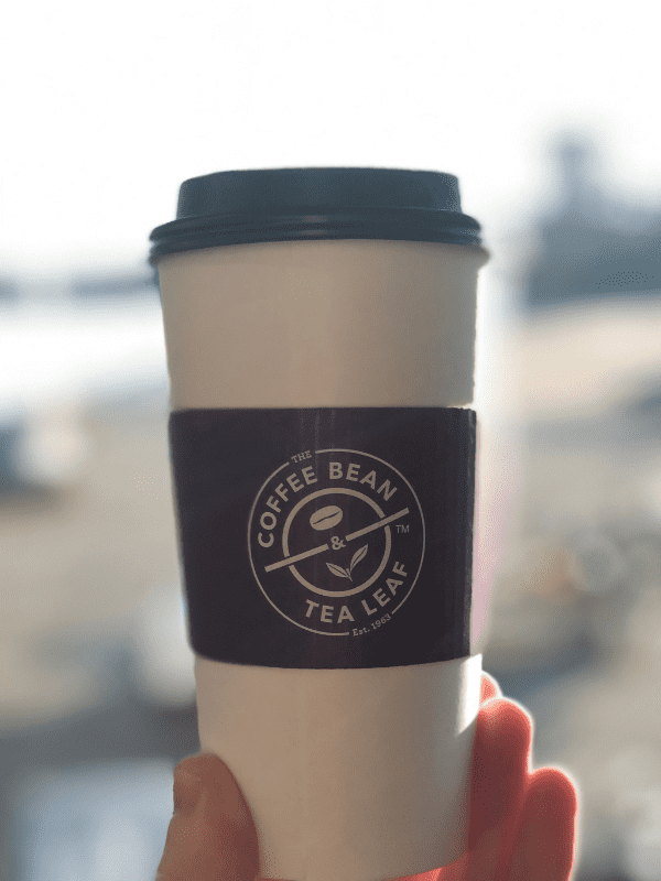 Coffee Cup From Coffee Bean and Tea Leaf