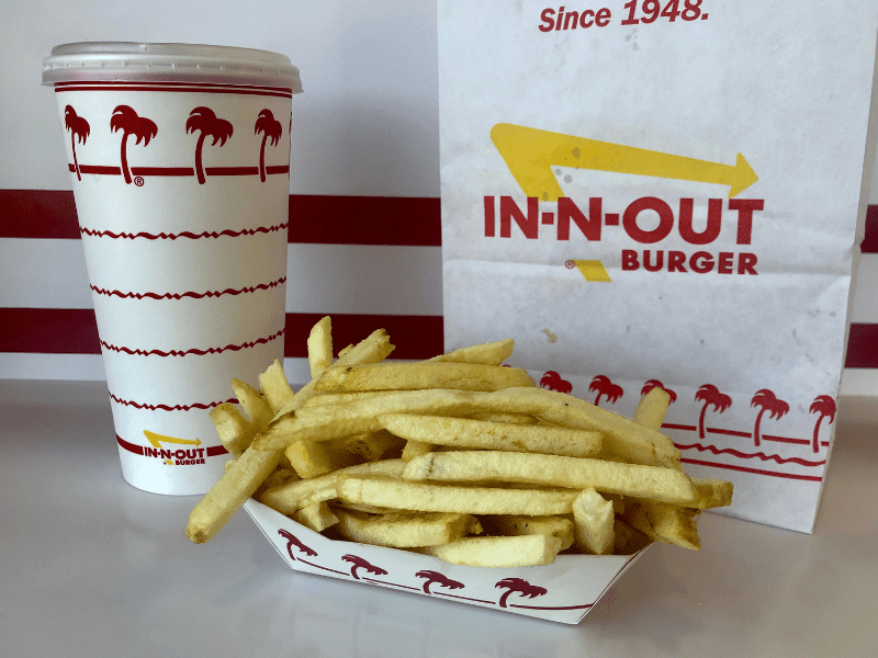 In-N-Out French Fries and Lemonade