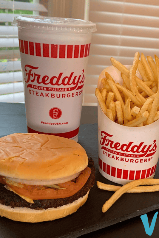 Vegan Freddy's Custard Steakburger
